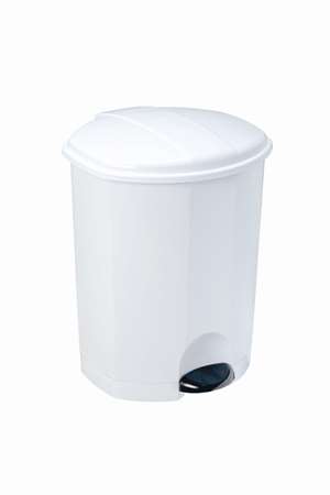 Image de POUBELLE A PEDALE PLASTIQUE SEAU 20L BLANC-192263