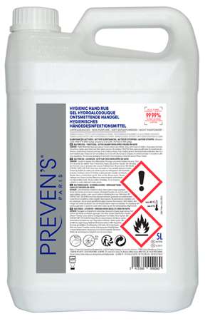 GEL HYDROALCOOLIQUE PREVEN'S 5L