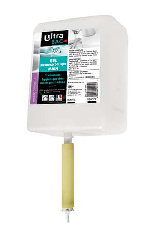 ULTRA BAC MAINS GEL HYDROALCOOLIQUE CARTOUCHE 1L