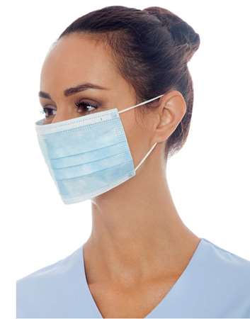 Image de MASQUE CHIRURGICAL 3P TYPE IIR BLEU (x50) - 343033A