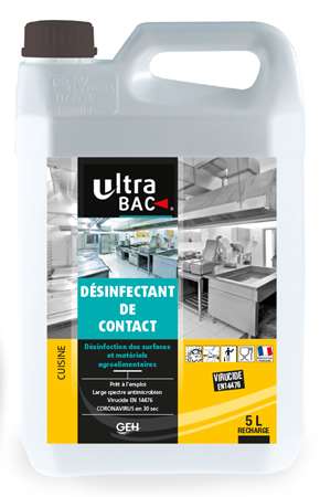 Image de ULTRA BAC DESINFECTANT DE CONTACT ALIMENTAIRE 5L