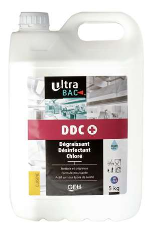 Image de ULTRA BAC DDC+ DEGRAISSANT DESINFECTANT CHLORE 5L