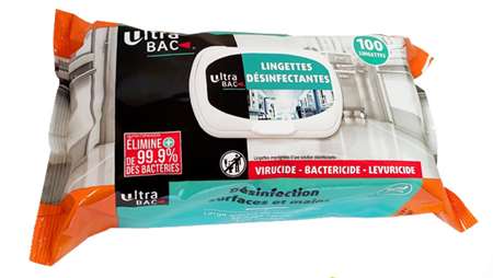 Image de LINGETTES DESINFECTANTES VIRUCIDES FLOWPACK (x100)