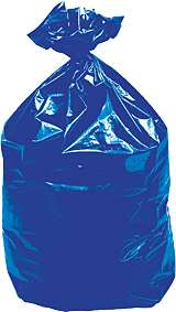 Image de SAC POUBELLE PEBD 30L BLEU RENF 24µ (x500)