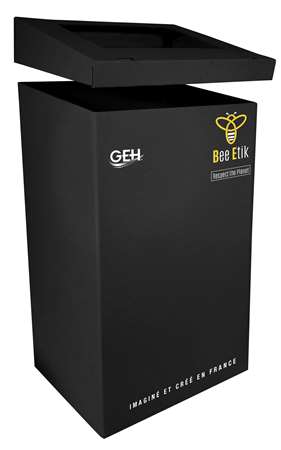 Image de BEE ETIK POUBELLE EN CARTON NOIR 50L