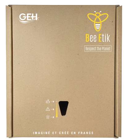 Image de BEE ETIK DISTRIBUTEUR EN CARTON KRAFT ESSUIE MAINS PLIE