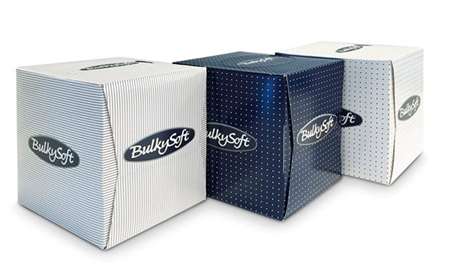 Image de MOUCHOIR CUBE 2 PLIS (24 BOITES DE 90 MOUCHOIRS)