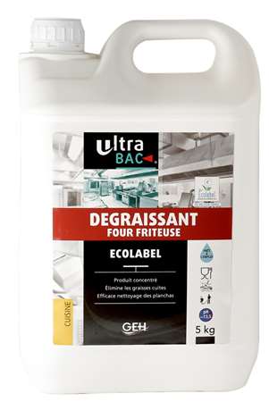 Image de ULTRA BAC DEGRAISSANT FOUR ET FRITEUSE ECOLABEL 5KG