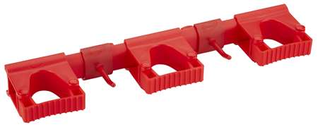 Image de V - SUPPORT MURAL HYGIENIQUE HI-FLEX 420mm ROUGE