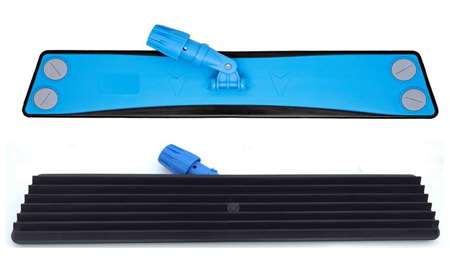 Image de BALAI TRAPEZE LAMELLES CAOUTCHOUC 40CM POUR GAZES