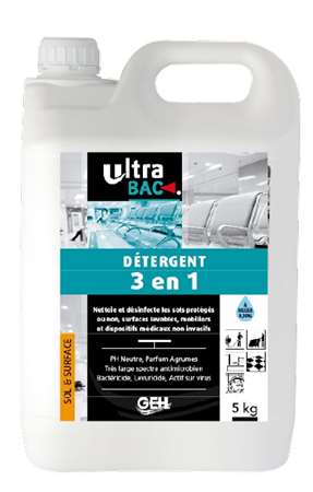 Image de ULTRA BAC DETERGENT 3 EN 1 DESINFECTANT 5KG