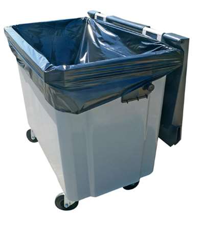 Image de HOUSSE CONTENEUR PEBD 120L NOIR RE (x200) 20µ