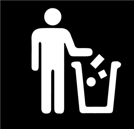 Image de ETIQUETTE AUTOCOLLANTE POUR POUBELLE SYMBOLE AUTRES DECHETS