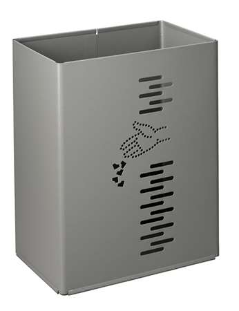 Image de CORBEILLE EXTERIEURE ACIER GRIS MANGANESE 24L - 778021