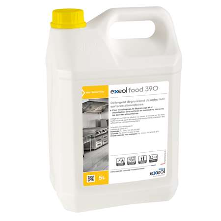 Image de EXEOL FOOD 390 5L DETERGENT DEGRAISSANT DESINFECTANT ALIM
