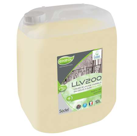 Image de LLV200 LIQUIDE LAVAGE VAISSELLE TOUTES EAUX ECOLABEL 10L