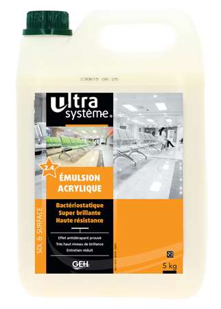 Image de EMULSION ACRYLIQUE HAUTE BRILLANCE BACTERIOSTATIQUE 5KG