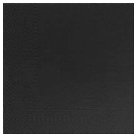 Image de SERVIETTE LUXE NOIR 39x39cm ECOLABEL (x1800)