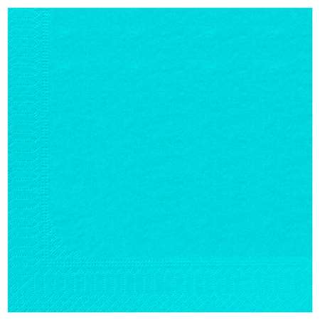 Image de SERVIETTE LUXE TURQUOISE 39x39cm ECOLABEL (x1800)