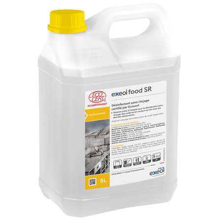 Image de EXEOL FOOD SR DESINFECTANT SANS RINCAGE ECOCERT 5L
