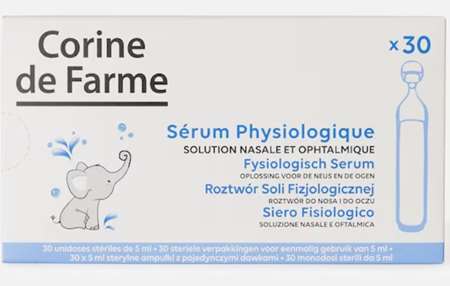 Image de SERUM PHYSIOLOGIQUE CORINE DE FARME 5ml (x30)