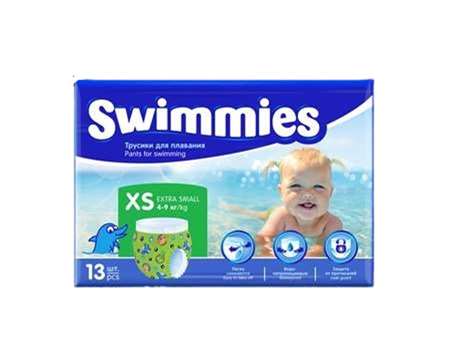 Image de SWIMMIES PANTS S 4-9kg (x12) (pour piscine)