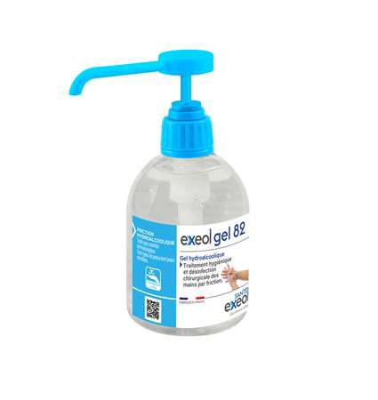 Image de GEL HYDROALCOOLIQUE EXEOL 82 FLACON POMPE 300ml