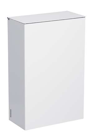 Image de POUBELLE MURALE AVEC ETRIERS 10L BLANCHE