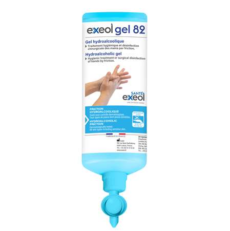 Image de GEL HYDROALCOOLIQUE EXEOL 82 CARTOUCHE 1L AIRLESS