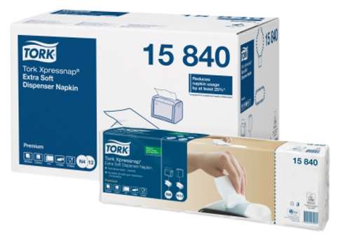 Image de SERVIETTE XPRESSNAP 2P EXTRA DOUX N4 BLANC (x4000) - 15840