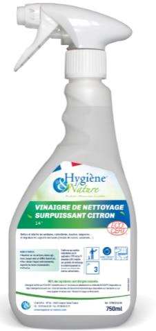 Image de VINAIGRE SURPUISSANT 14° PARFUM CITRON 750ml ECOCERT