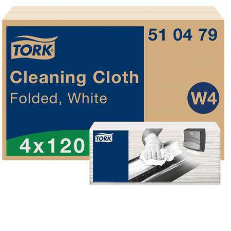 Image de TORK CHIFFON MULTI USAGES BLANC W4 ( 4 x 120F )- 510479