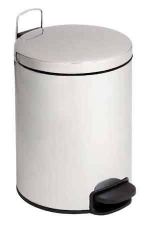 Image de POUBELLE PEDALE 12L INOX BRILLANT