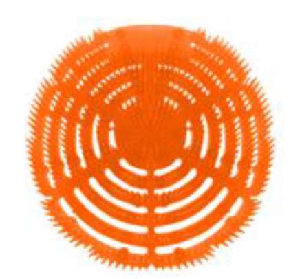 Image de ECRAN URINOIR ANTI ECLABOUSSURE MANGUE (x10)-024019